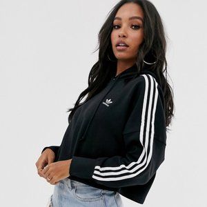 Cropped Adidas Black Hoodie